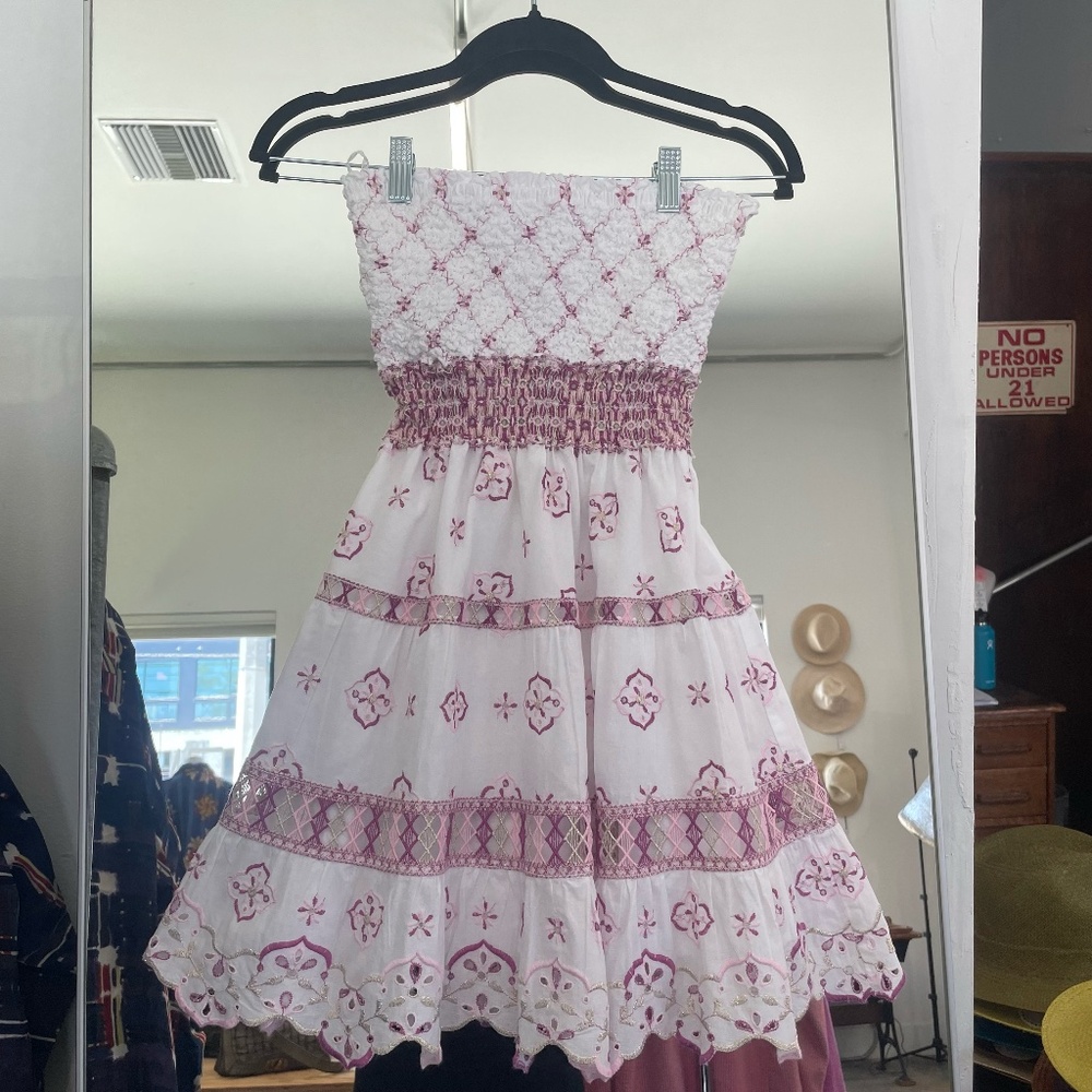 Temptation Positano Olona Strapless Mini Dress in Pink